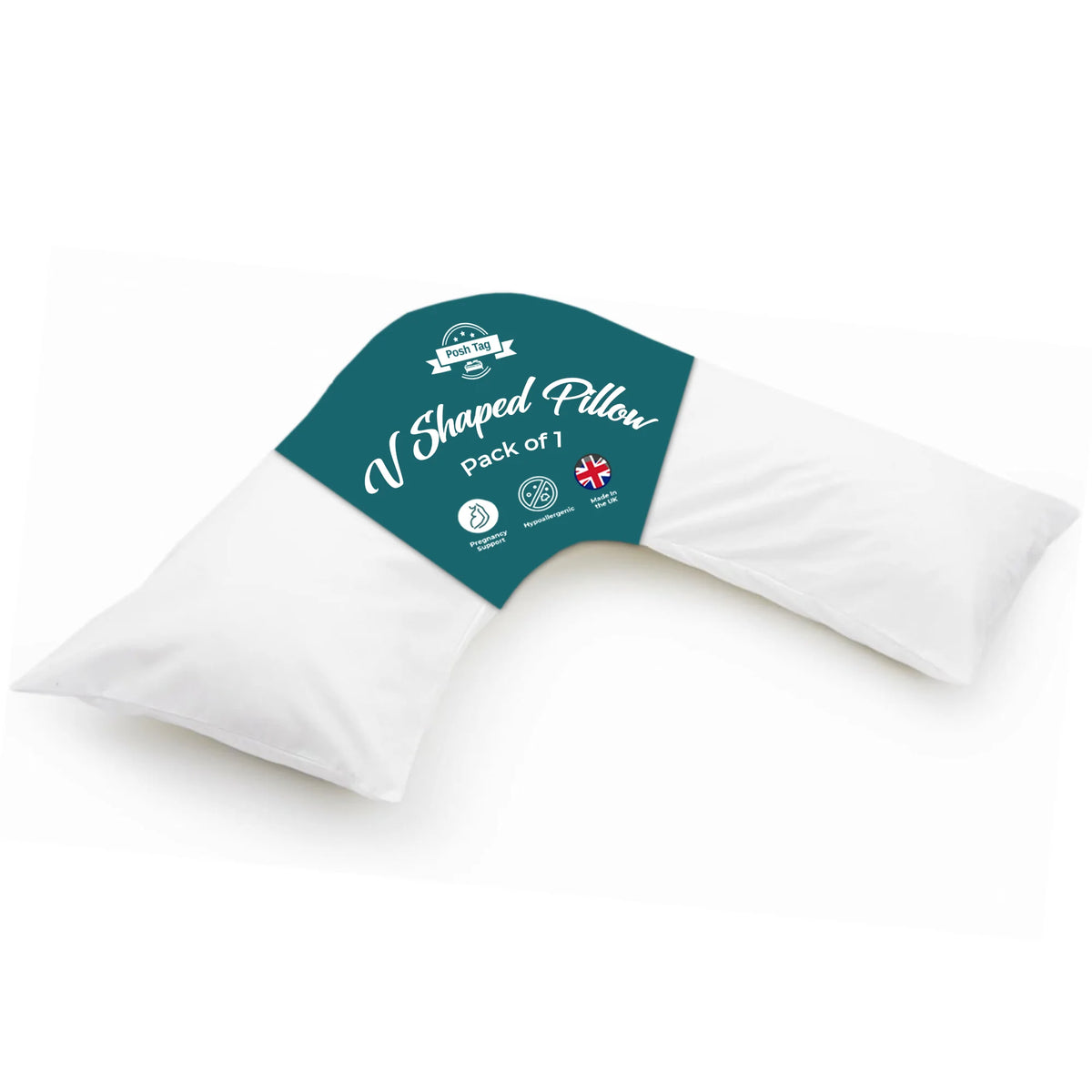 Posh Tag V shaped pillow pack of 1 without pillowcase