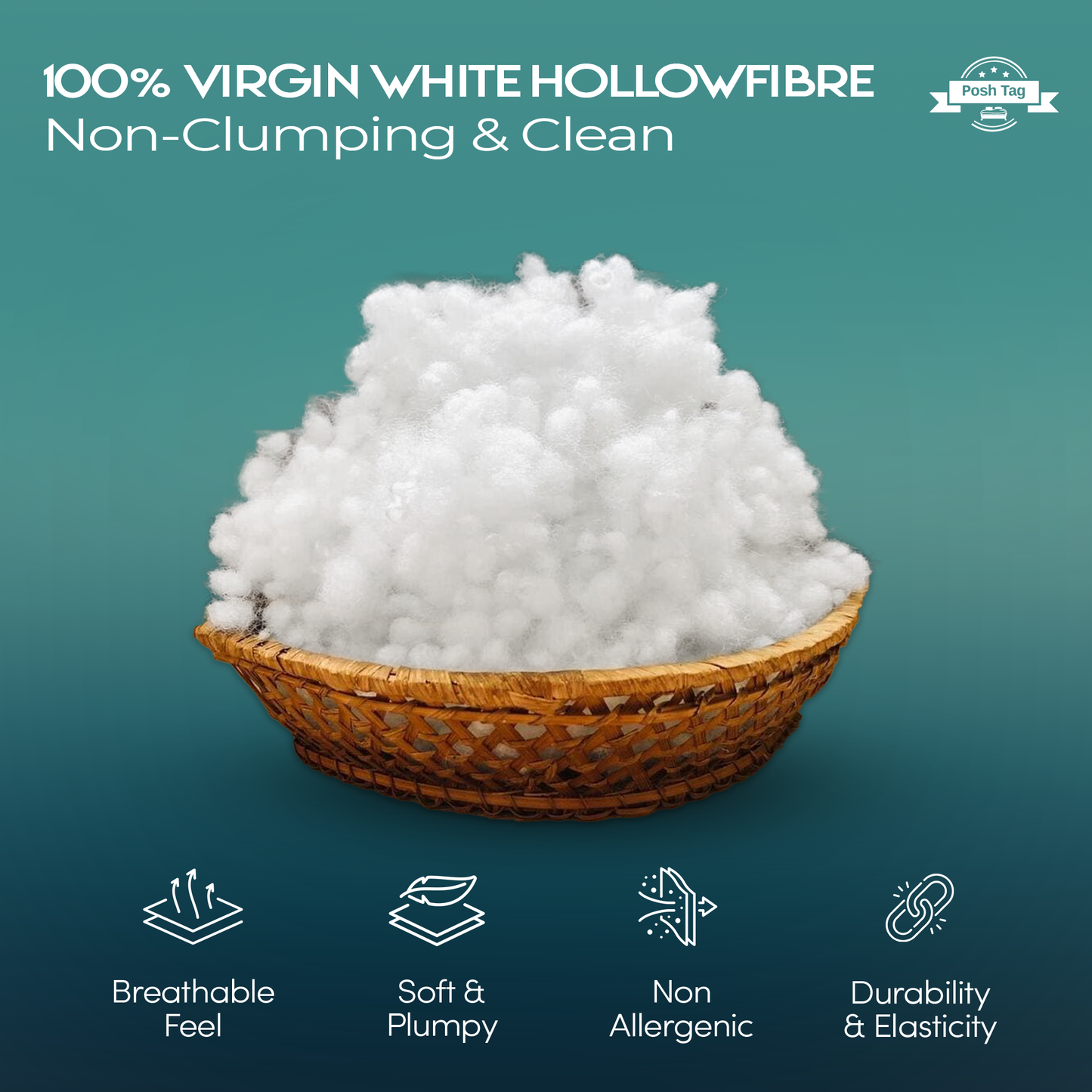 Hollow Fibre Stuffing – Soft Washable Polyester Fill in 1kg to 5kg