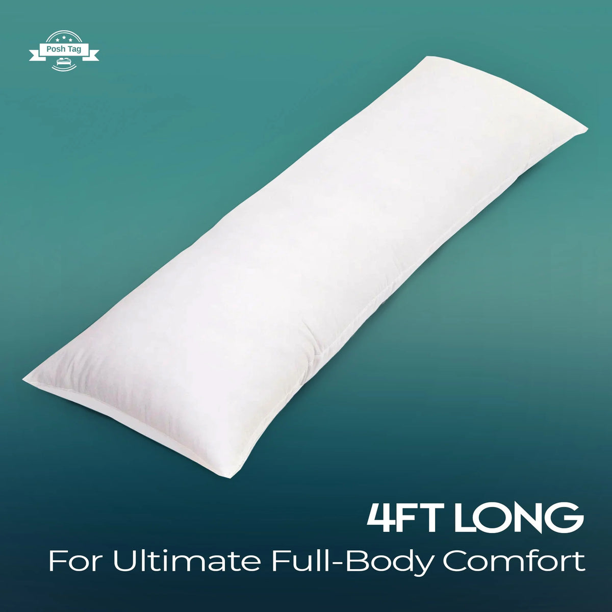 4ft long body pillow for full body comfort