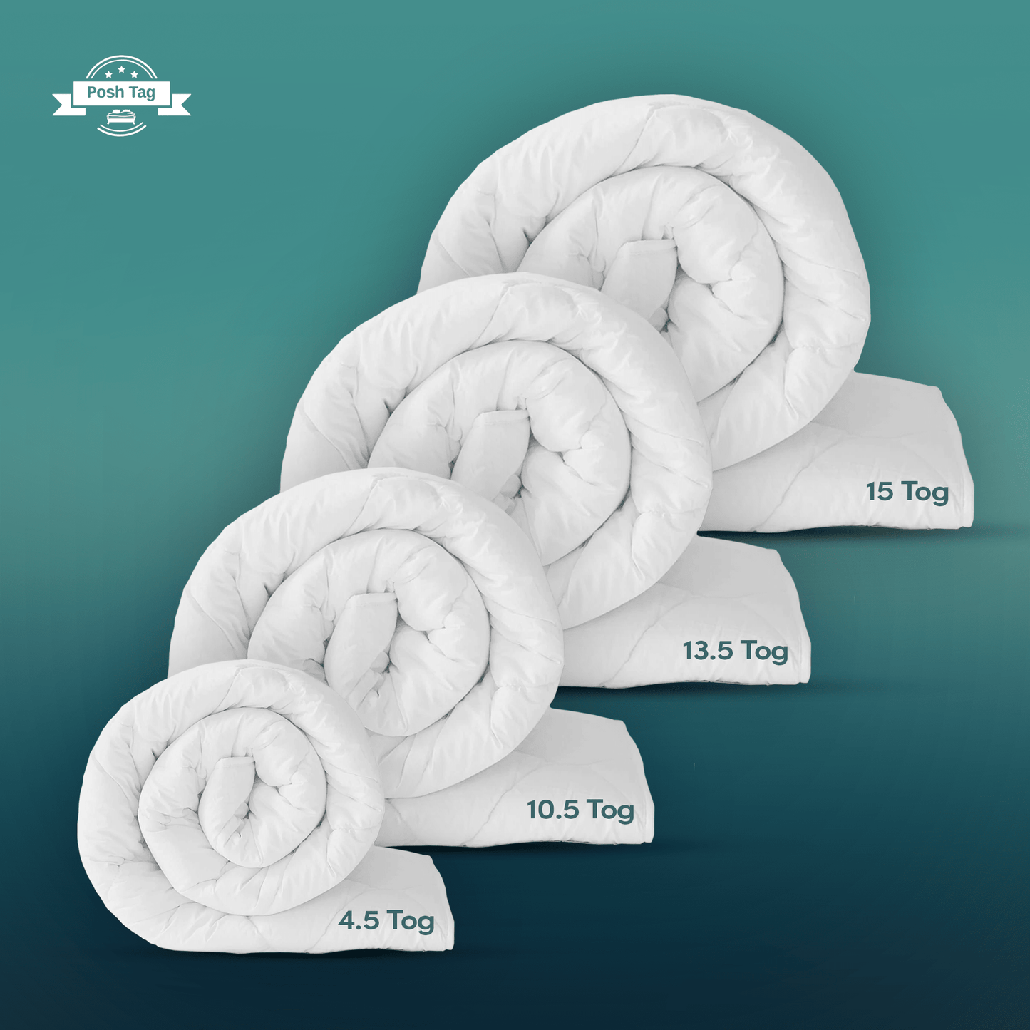 Coverless Duvets - Posh Tag
