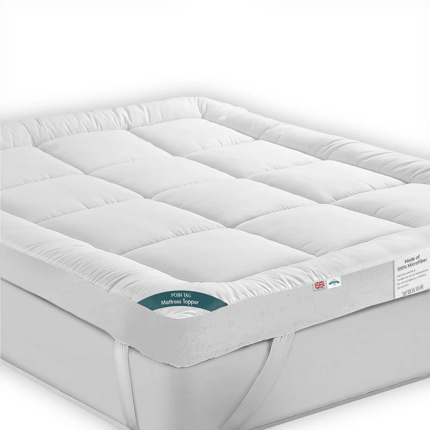 Thick Mattress Topper | Single, Double, King & Super King Sizes | Posh Tag