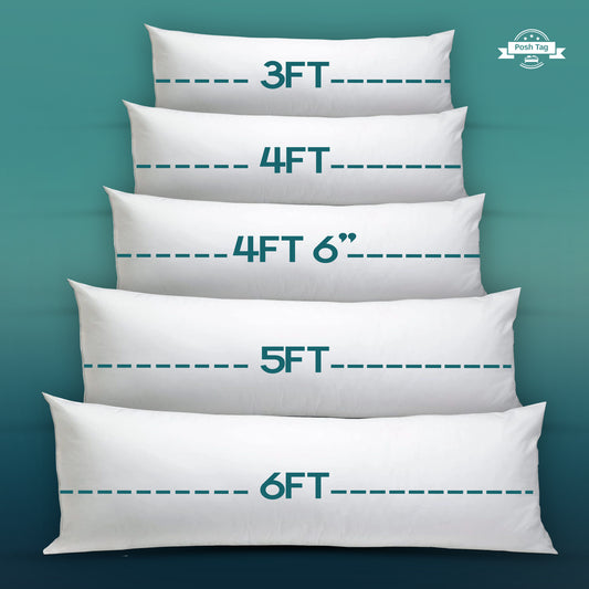 Posh Tag Bolster Pillow — Full-Body Support Hug Pillow