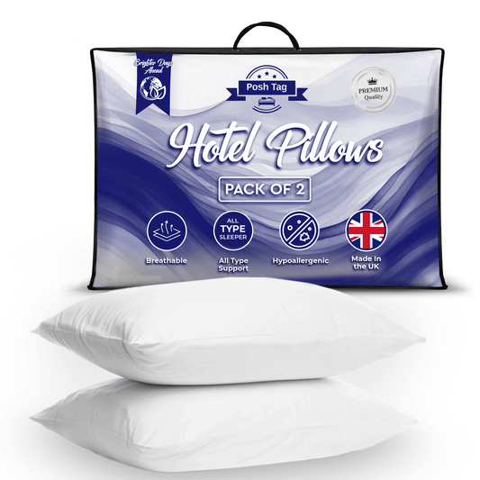 Posh Tag Hotel Pillows 74 x 48cm - Posh Tag