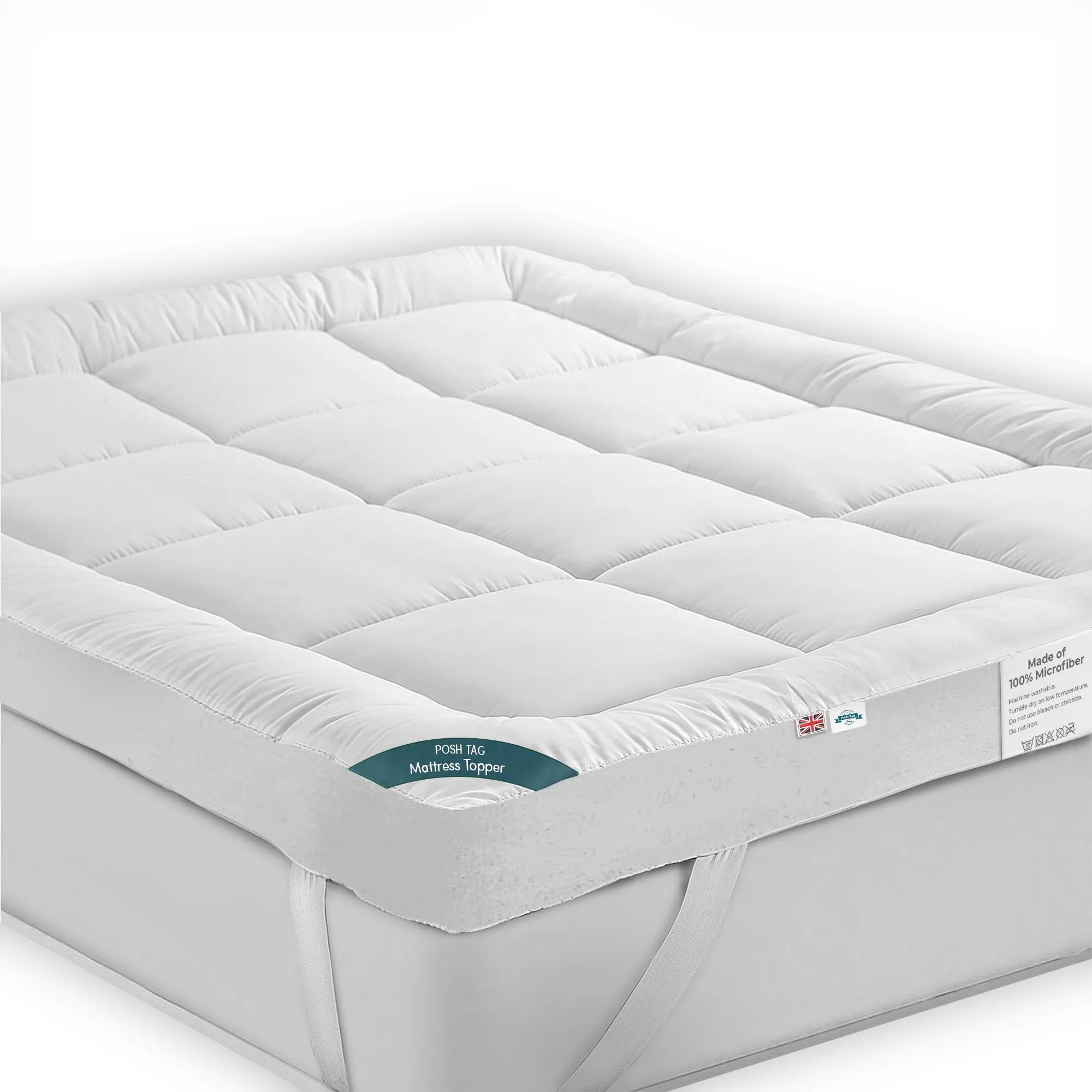 Thick Mattress Topper | Single, Double, King & Super King Sizes | Posh Tag - Posh Tag